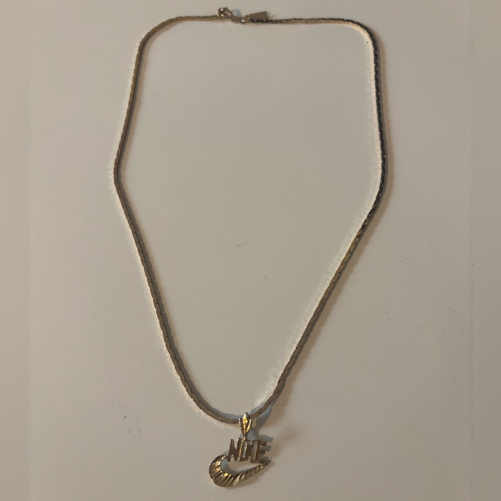 Gold-Tone NIKE Pendant Necklace - men Jewelry